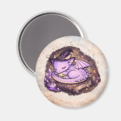 Lieve Slaande Draak Heksachtige Magneet (Voorkant / Achterkant)