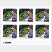 lieve slaap vierkante sticker (Vel)