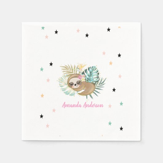 Lieve Slaapdierende Luiaard, Sterren, Prinses Servet (Voorkant)