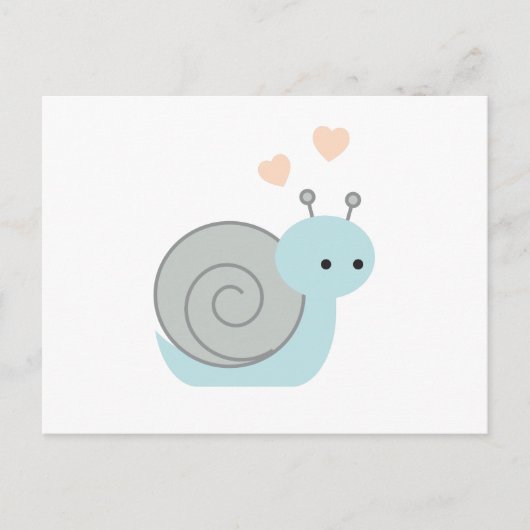Lieve slak briefkaart (Voorkant)