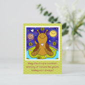 Lieve Slak Geniet van Dag van de Aarde | Feestdagenkaart (Staand voorkant)