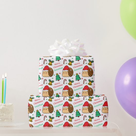Lieve Slak Kerstboom Vakantie Cadeaupapier (Feestgeschenken)