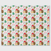 Lieve Slak Kerstboom Vakantie Cadeaupapier (Vlak)