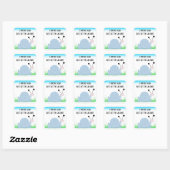 Lieve Slak met Spreuk Vierkante Sticker (Vel)