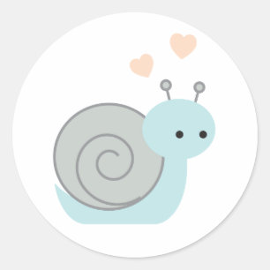 Lieve slak ronde sticker