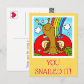 Lieve Slakkenleraar Bedankt Briefkaart (Voorkant / Achterkant)