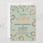Lieve Slang Wild Verjaardagsfeest Kaart (Voorkant)