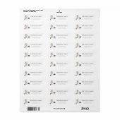 Lieve Sneeuwman Barbecue Winter Retouradres Etiket (Full Sheet)