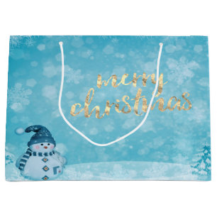 Lieve Sneeuwman Dennengehakt Feestdagen Groot Cadeauzakje