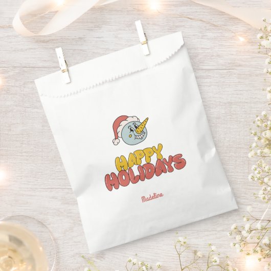 lieve sneeuwman feestelijke party bedankzakje (Geknipt)