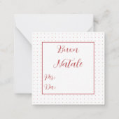 Lieve Sneeuwman Kerstvreugde  Notitiekaartje (Achterkant)