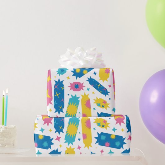 Lieve snoepjes. cadeaupapier (Feestgeschenken)