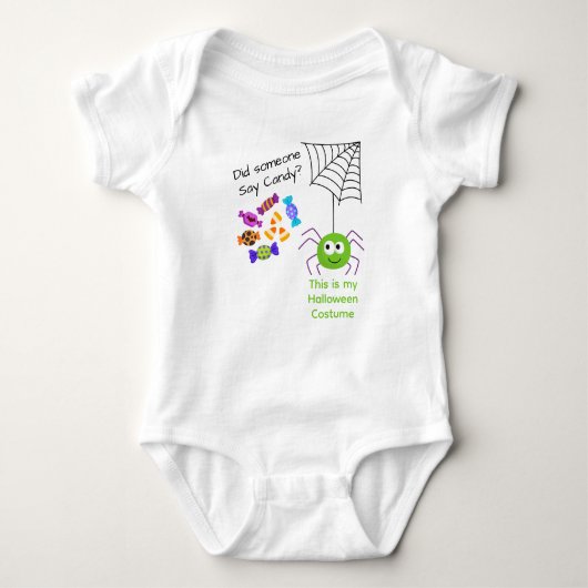 Lieve Spin en Snoep Kindje Romper (Voorkant)