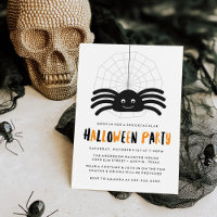 Lieve Spin Halloween Feest Uitnodiging