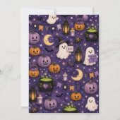 Lieve Spoken Halloween Feest Kaart (Achterkant)