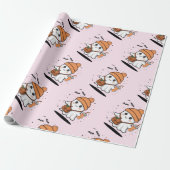 Lieve spook Halloween Cadeaupapier (Uitgerold)