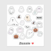 Lieve spook Halloween stickerpakket Sticker (Vel)