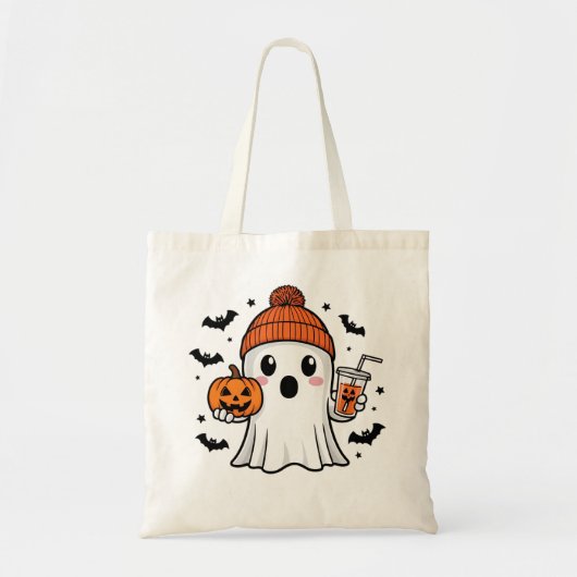 Lieve spook Halloween Tote Bag (Voorkant)