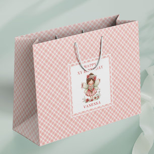 Lieve Sprookjesachtige Meisjes Blos Bloemen Verjaa Groot Cadeauzakje