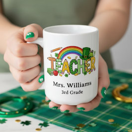 Lieve St. Patrick's Day Geluk om Leraar te Zijn Ca Koffiemok