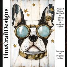 Lieve Steampunk Boston Terrier Hond K6 Découpage