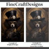 Lieve Steampunk Hond Met Hoed Schilderij D3L Decou Tissuepapier