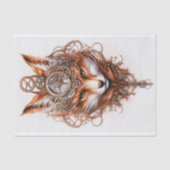 Lieve Steampunk Vos 116 Decoupage Tissuepapier (Voorkant)