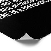 Lieve sterke vrouw, je bent niet intimiderend voor poster (Hoek)