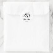 Lieve stickers van de kerstman - gepersonaliseerde (Tas)