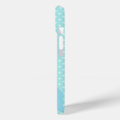 Lieve Stippen Blauwe Uil Kunst Persoonlijk Case-Mate iPhone Case (Achterkant / Links)