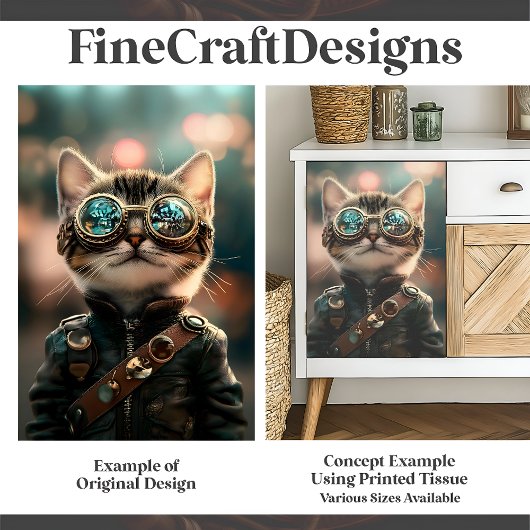 Lieve Stoomtechologie Schattige Kat Kitten G1 Deco Tissuepapier