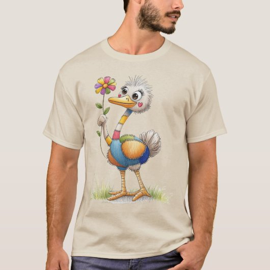 Lieve Struisvogel T-shirt (Voorkant)