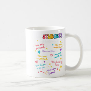 Lieve student achter mij Leraar waardering terug n Koffiemok