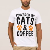 Lieve T-shirts, CATS EN KOFFIE, KRACHTIG! T-shirt (Voorkant)
