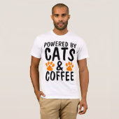 Lieve T-shirts, CATS EN KOFFIE, KRACHTIG! T-shirt (Voorkant volledig)