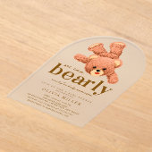 Lieve Teddybeer Babyshower Uitnodiging (Laagn)