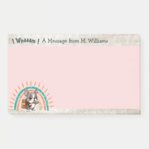Lieve Tekenfilm Franse Bulldog Terug naar School r Post-it® Notes