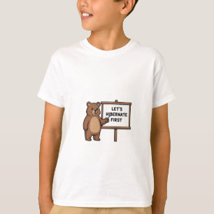 Lieve Tekenfilm Professor Beer Winterse Slapende K T-shirt