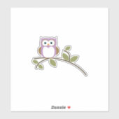 Lieve Tekenfilm Uil Sticker (Vel)