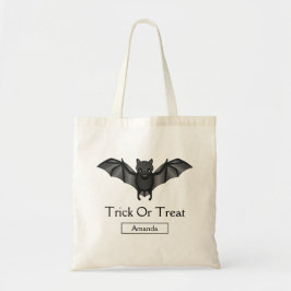 Lieve Tekenfilm Vleermuis Halloween Trick Or Treat Tote Bag