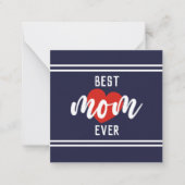 Lieve tekst Beste moeder ooit Met Hart Notitiekaartje (Voorkant)