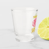 Lieve Tequila Lime & Sunshine Typografie Shot Glas (Links)