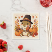 Lieve Thanksgiving Dinosaurus Servet (Insitu)