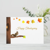 Lieve Thanksgiving Kaart (Staand voorkant)