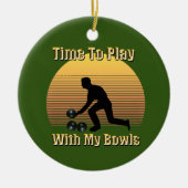 Lieve tijd om de wandelaar te spelen.. keramisch ornament (Voorkant)