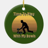 Lieve tijd om de wandelaar te spelen.. keramisch ornament (Achterkant)