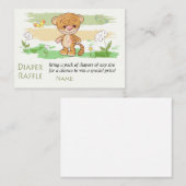 Lieve tijger Luiers Tombola Tickets (Voorkant / Achterkant)