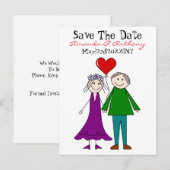 Lieve toekomstige bruid en bruidegom aankondiging (Voorkant / Achterkant)