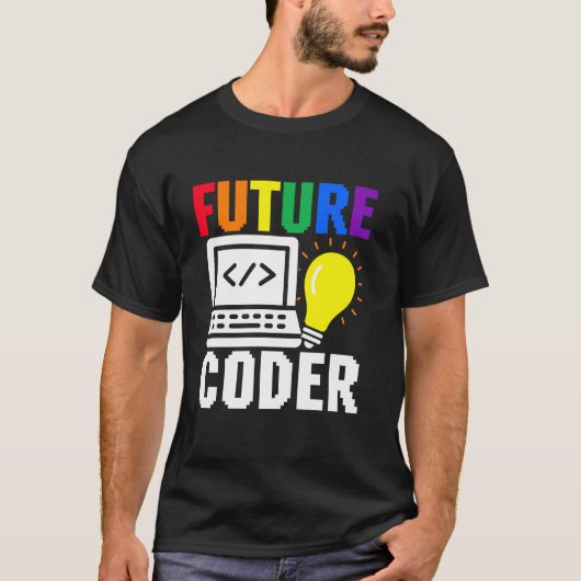 Lieve Toekomstige Codeerder Kind Carrière Computer T-shirt (Voorkant)