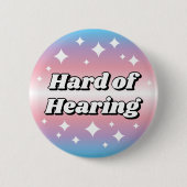 Lieve Transgender Vlag Gradiënt Slechthorend Ronde Button 5,7 Cm (Voorkant)